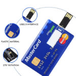 Card flip USB Flash drive