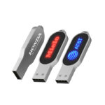 Metal drive with LED light up brand