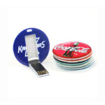 Round Card Flip USB drive